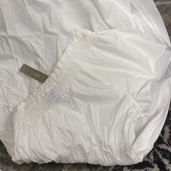 J. Crew Smocked one-shoulder dress in cotton poplin - Picture 4 of 4